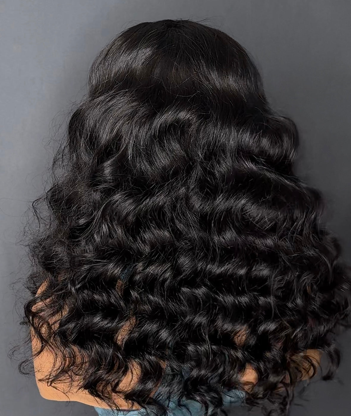 U-part wig loose wave