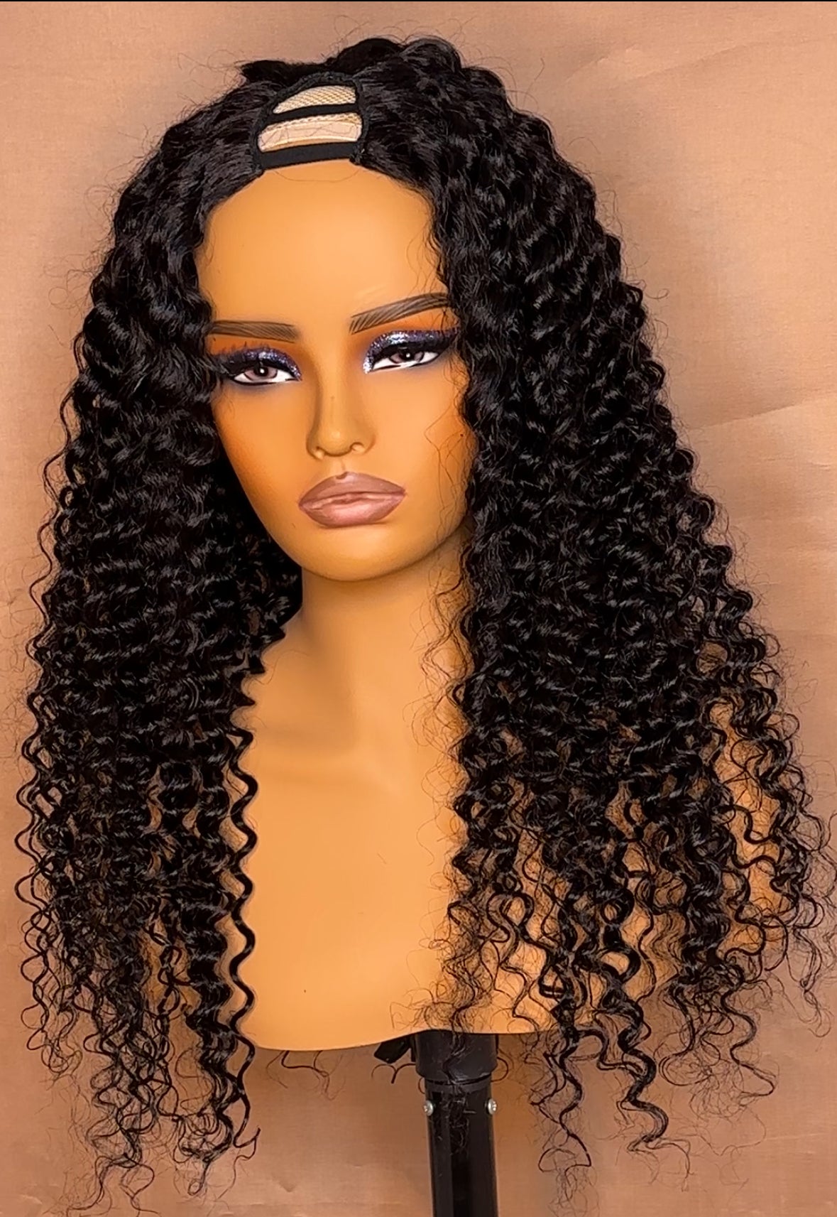 Deep wave U-Part wig