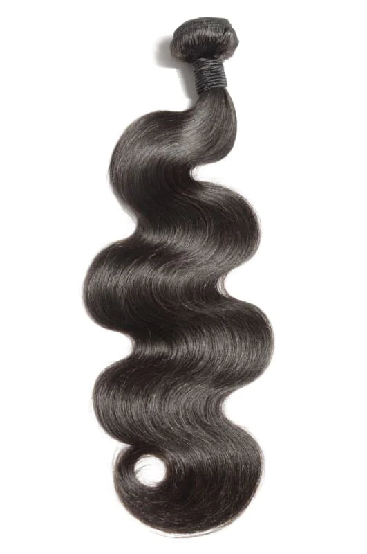 Double drawn body wave bundle