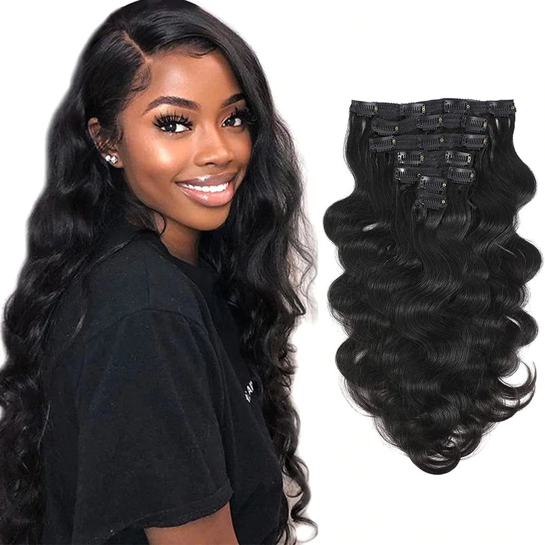 Body wave clip-ins 100% humanhair